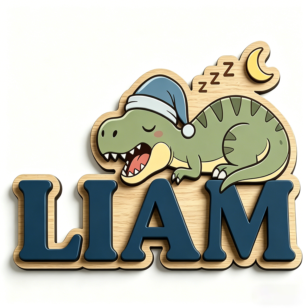Personalized Sleepy Dinosaur N - огляд і ціна Baby Nursery Name