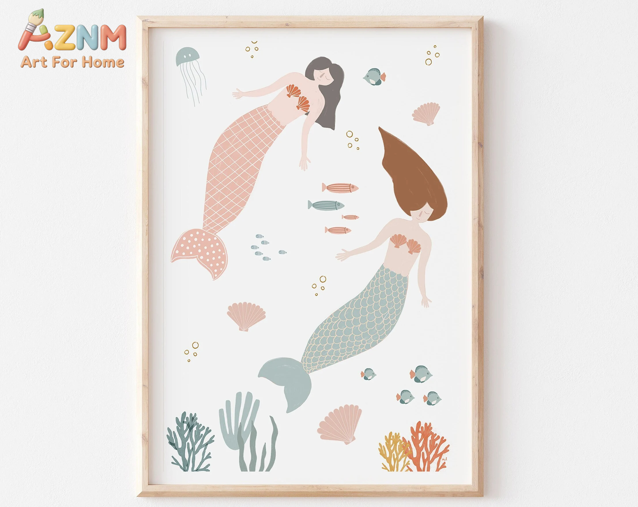 Boho Ocean Themed Pink Sea She - огляд і ціна Baby Nursery Themes Girl