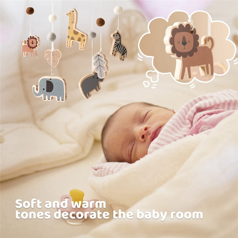 X18A-Baby Mobile For Crib - Ju - огляд і ціна Baby Nursery Jungle Animals