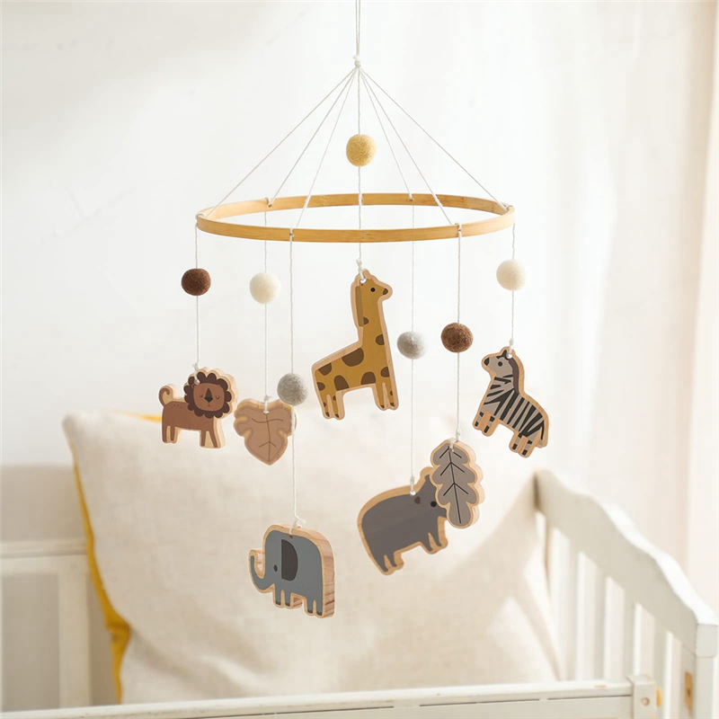 X18A-Baby Mobile For Crib - Ju - огляд і ціна Baby Nursery Jungle Animals