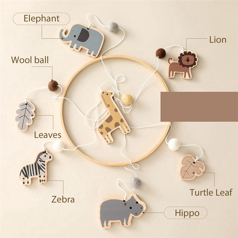 X18A-Baby Mobile For Crib - Ju - огляд і ціна Baby Nursery Jungle Animals