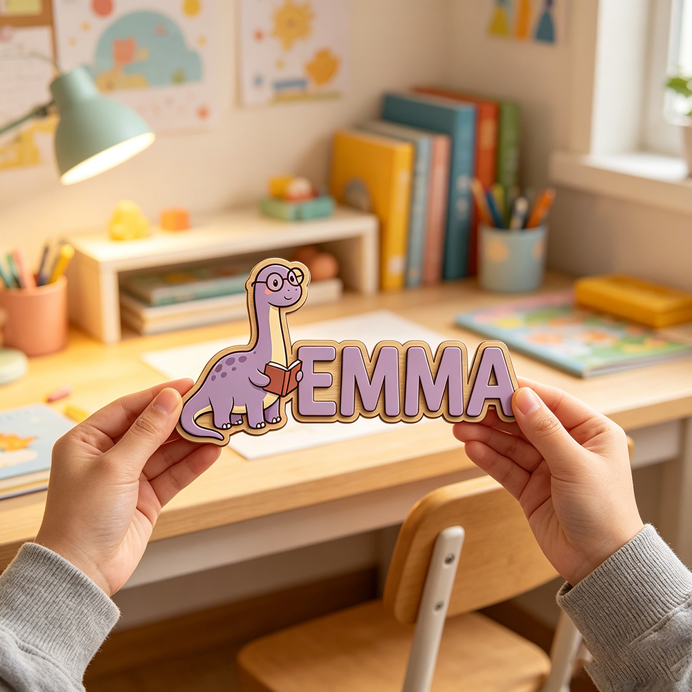 Whimsical Nerdy Dinosaur Custo - огляд і ціна Baby Nursery Name