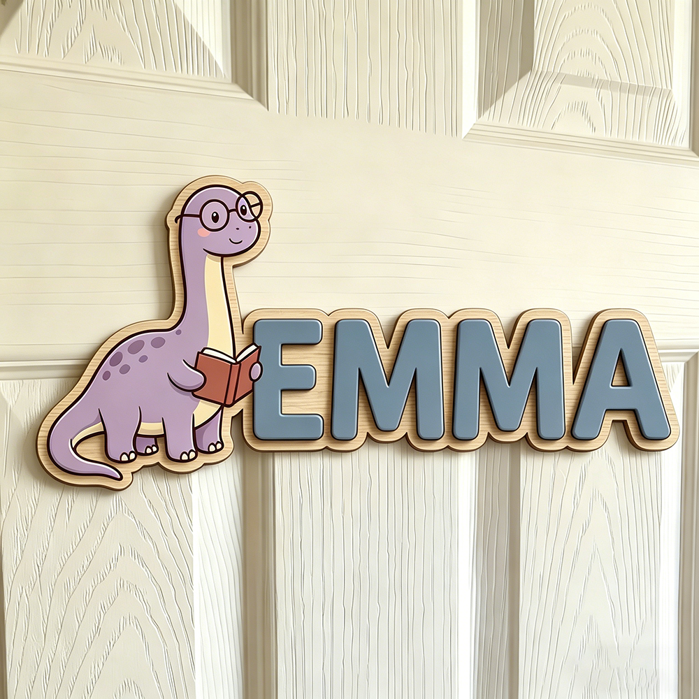 Whimsical Nerdy Dinosaur Custo - огляд і ціна Baby Nursery Name