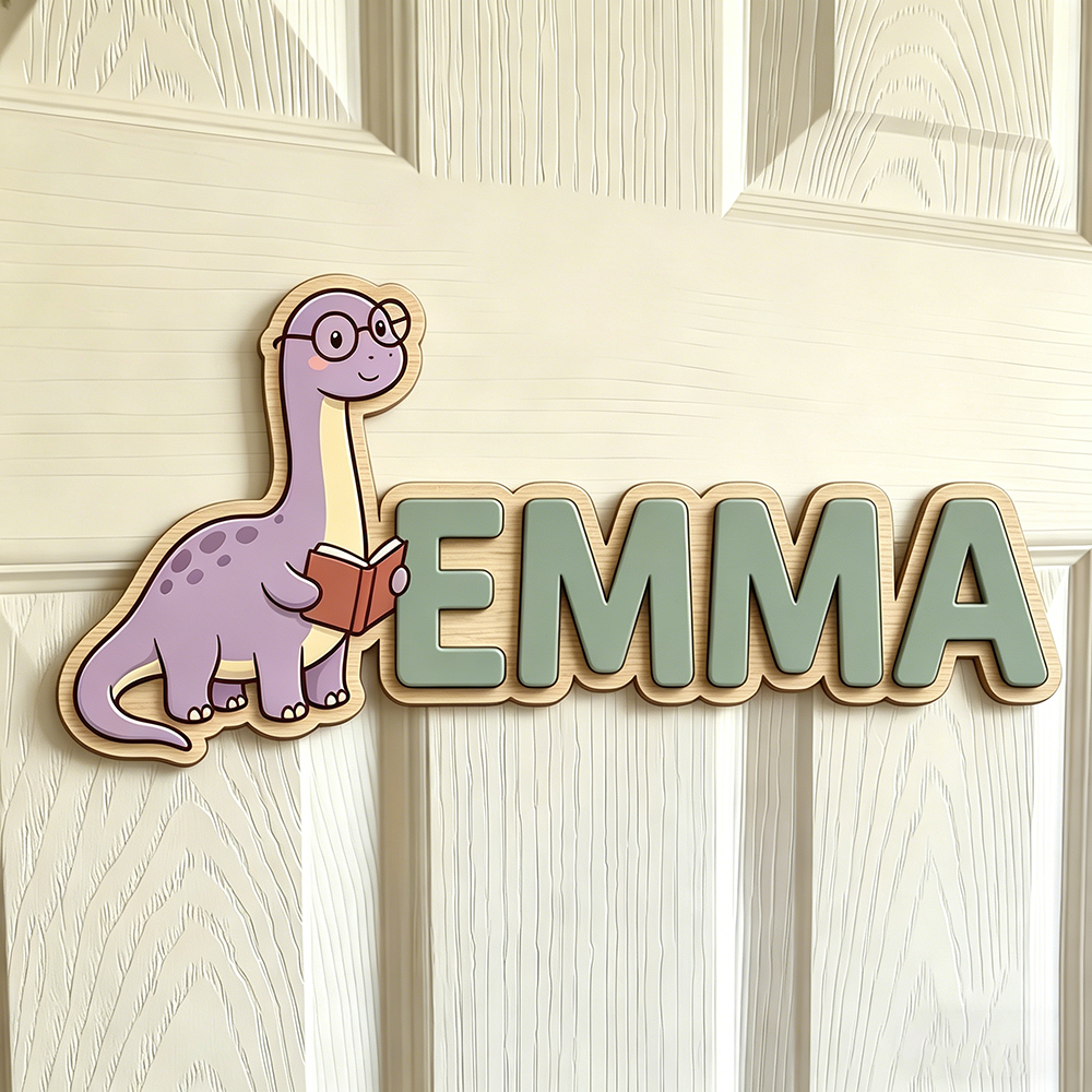 Whimsical Nerdy Dinosaur Custo - огляд і ціна Baby Nursery Name