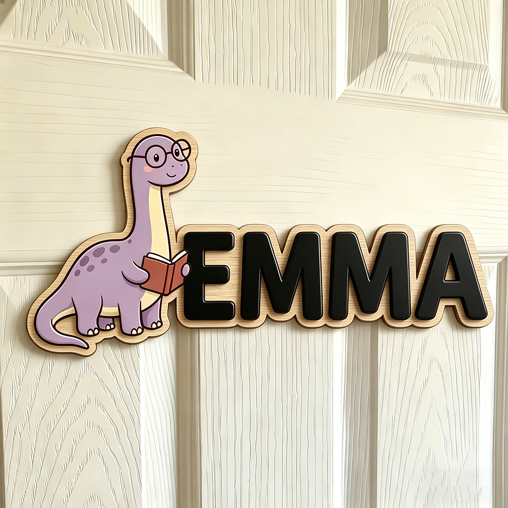 Whimsical Nerdy Dinosaur Custo - огляд і ціна Baby Nursery Name