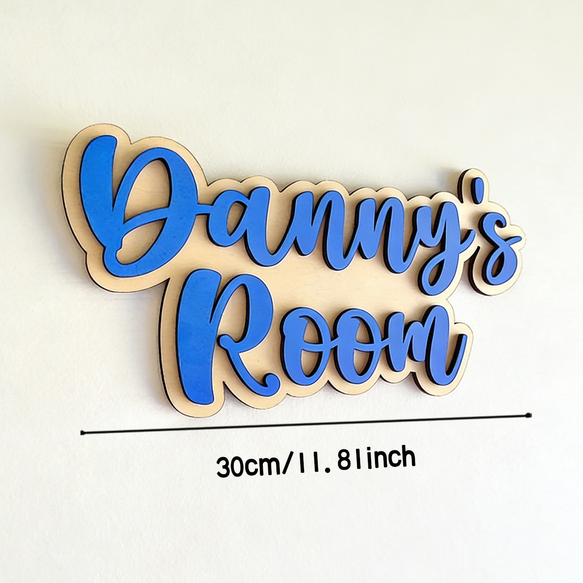 1Pc Cutom Blue Wooden Acrylic  - огляд і ціна Baby Nursery Name