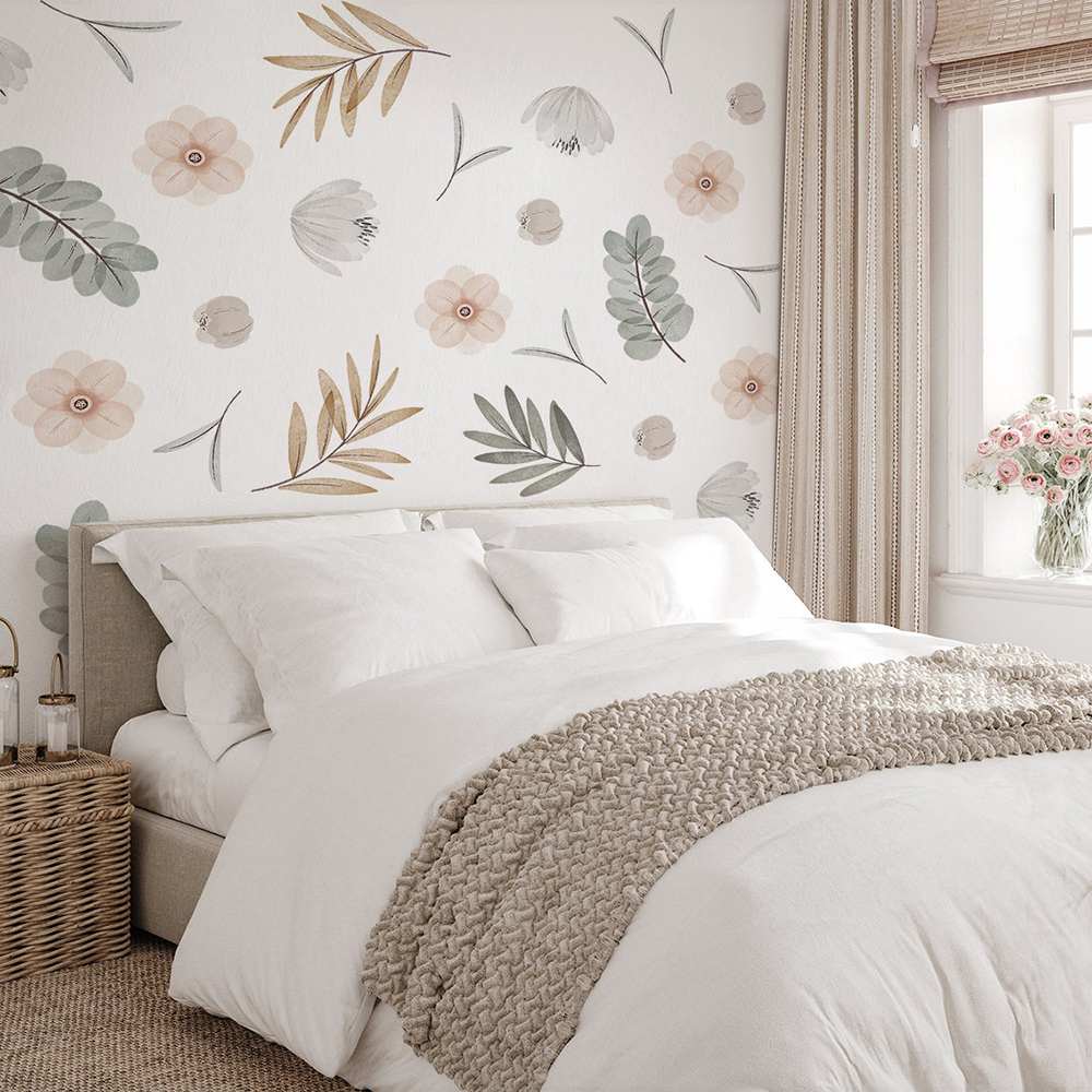 Boho Leaves Botanical DIY Wall - огляд і ціна Baby Nursery Murals