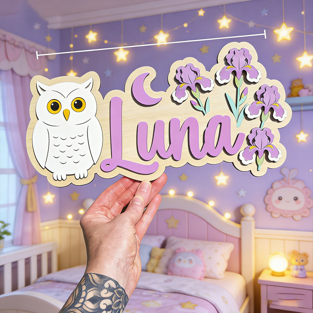 Personalized Cute Night Owl Ir - огляд і ціна Baby Nursery Themes Girl