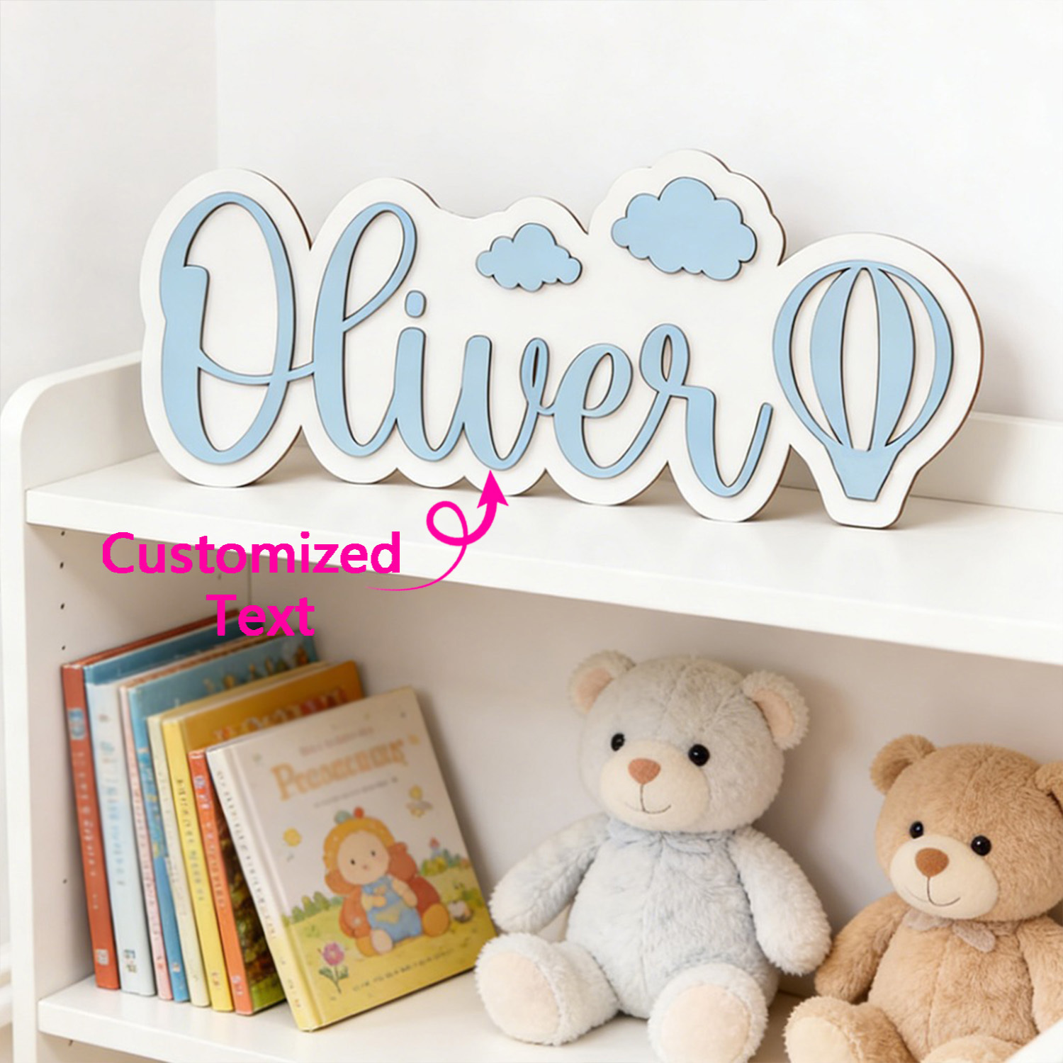 Personalized Hot Air Balloon & - огляд і ціна Baby Nursery Name