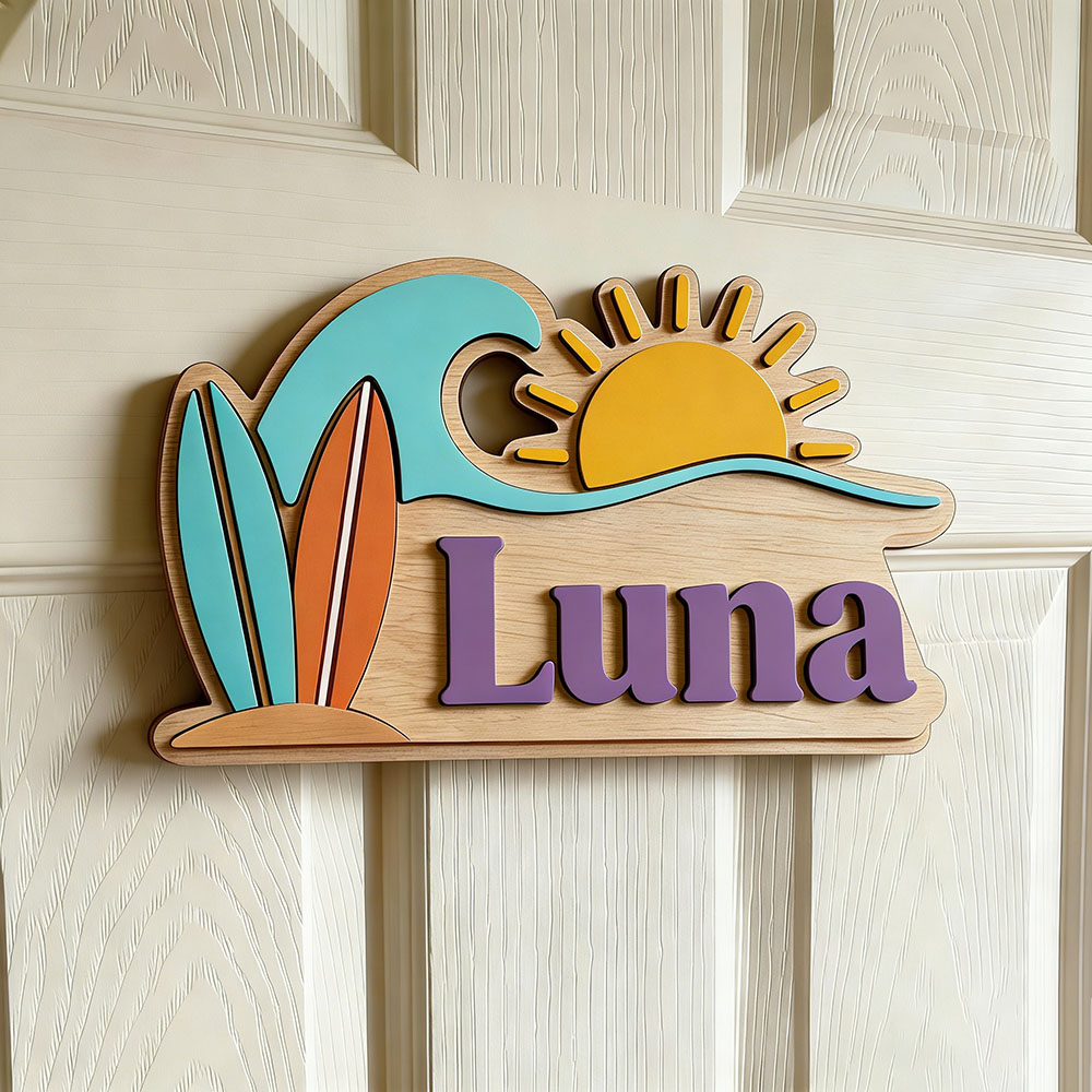 Custom Beach Wave Surfboard Su - огляд і ціна Baby Nursery Name