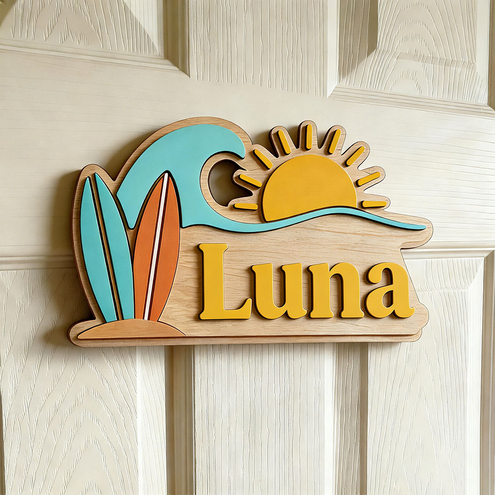 Custom Beach Wave Surfboard Su - огляд і ціна Baby Nursery Name