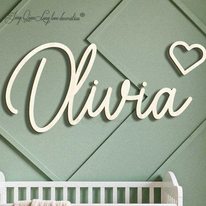 Custom Personalized Wood Name  - огляд і ціна Baby Nursery Name Letters