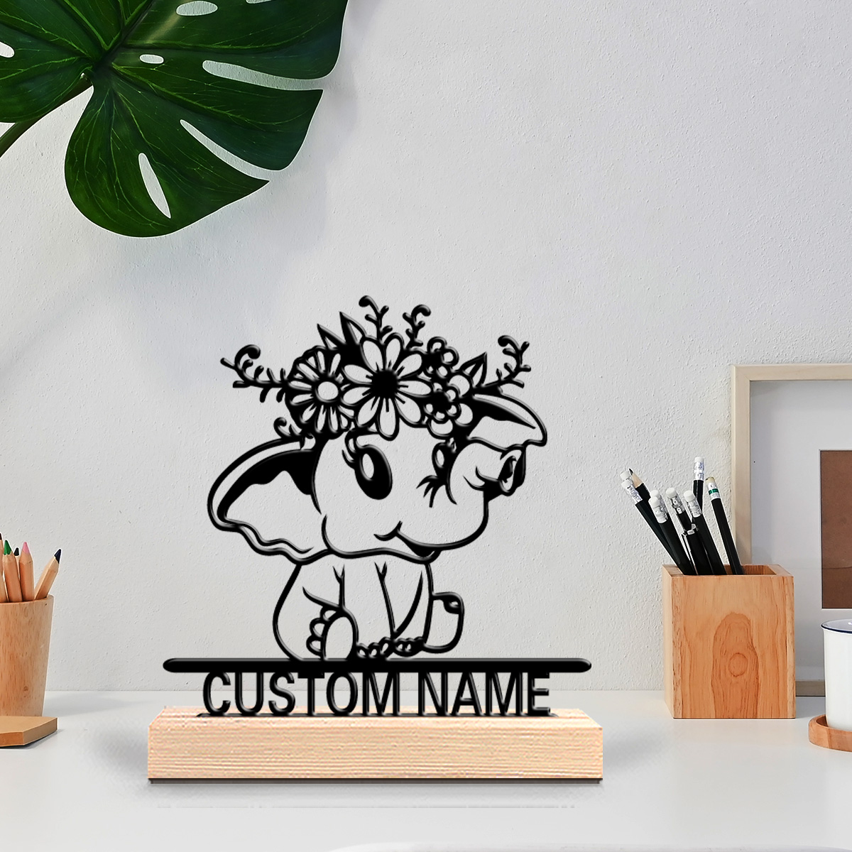 1pc Romantic Personalized Cust - огляд і ціна Baby Nursery Elephant Theme