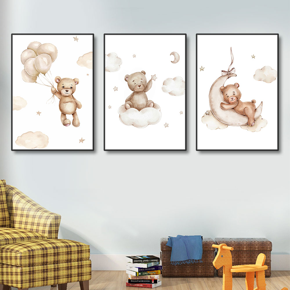 3PCS Frameless Cartoon Balloon - огляд і ціна Baby Nursery Frames