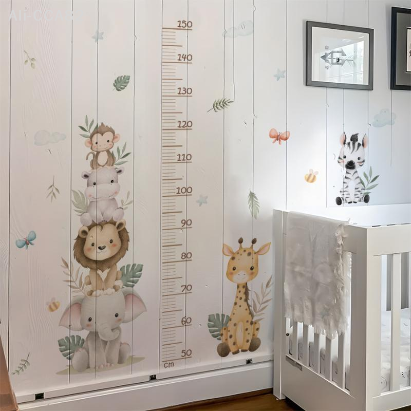 SHIDWJ Children's Growth Chart - огляд і ціна Baby Nursery Jungle Animals