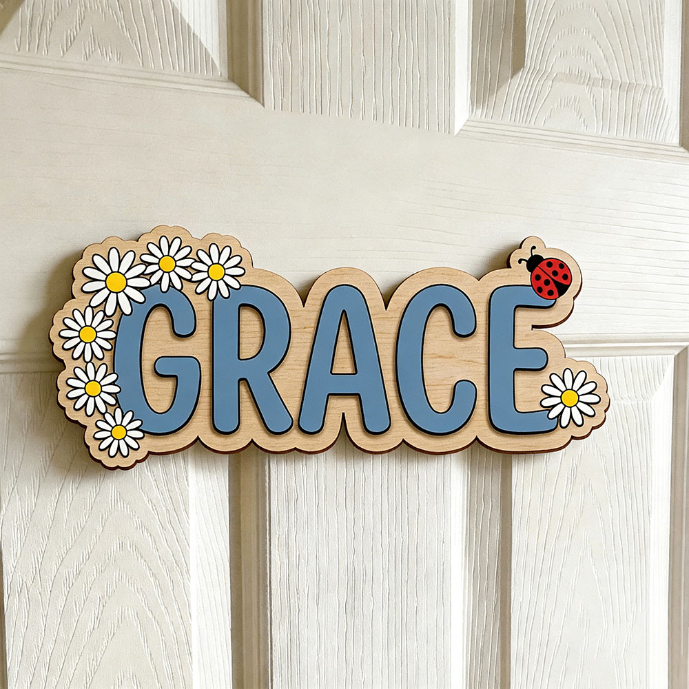 Personalized Cute Daisy Ladybu - огляд і ціна Baby Nursery Themes Girl