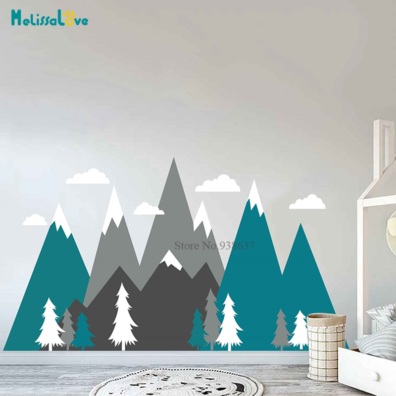 Nursery Adventure Mountain Mur - огляд і ціна Baby Nursery Murals
