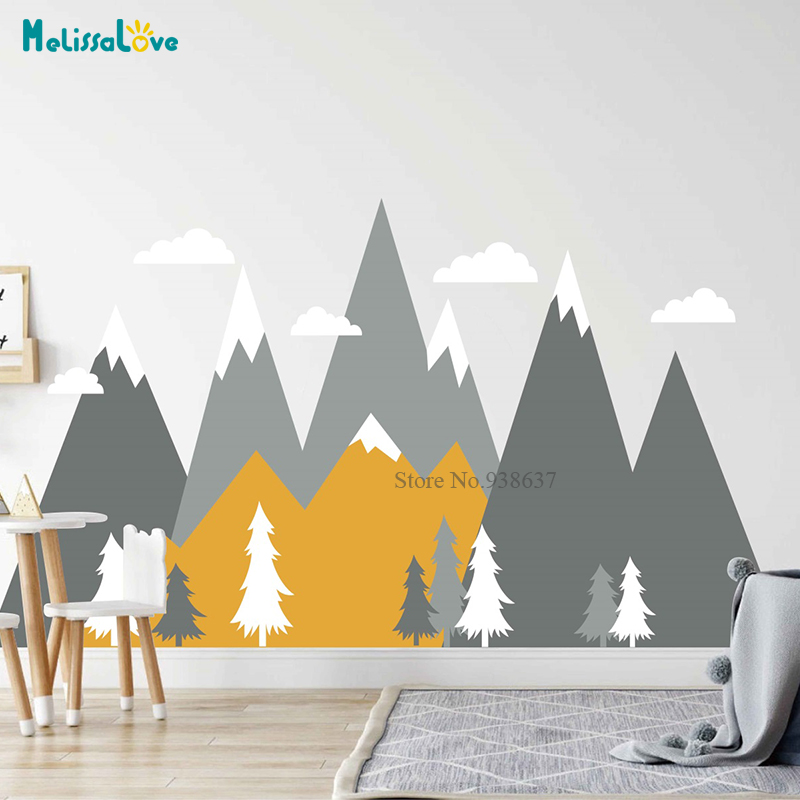 Nursery Adventure Mountain Mur - огляд і ціна Baby Nursery Murals