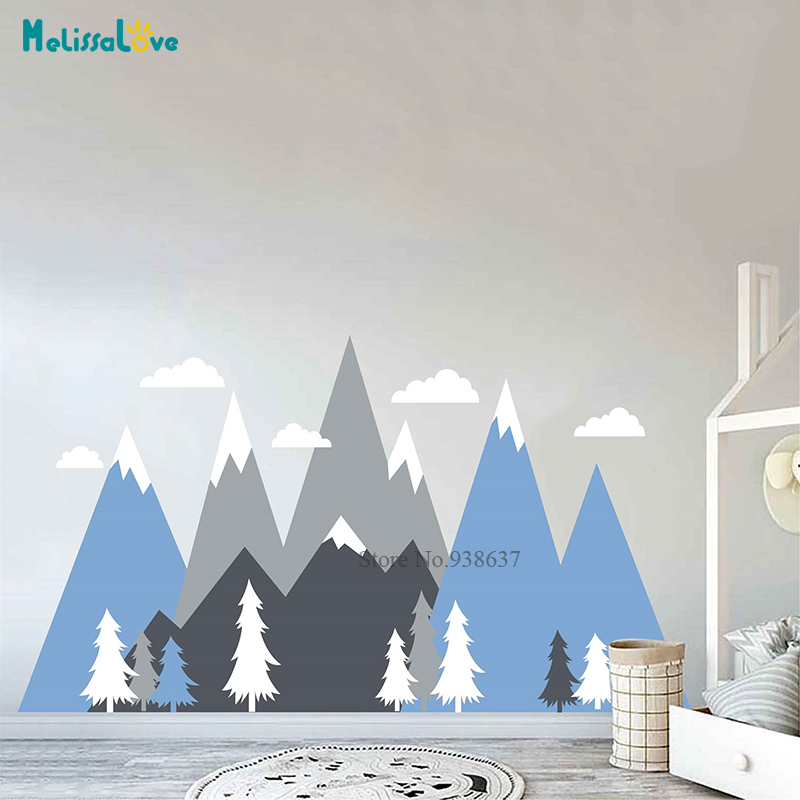 Nursery Adventure Mountain Mur - огляд і ціна Baby Nursery Murals