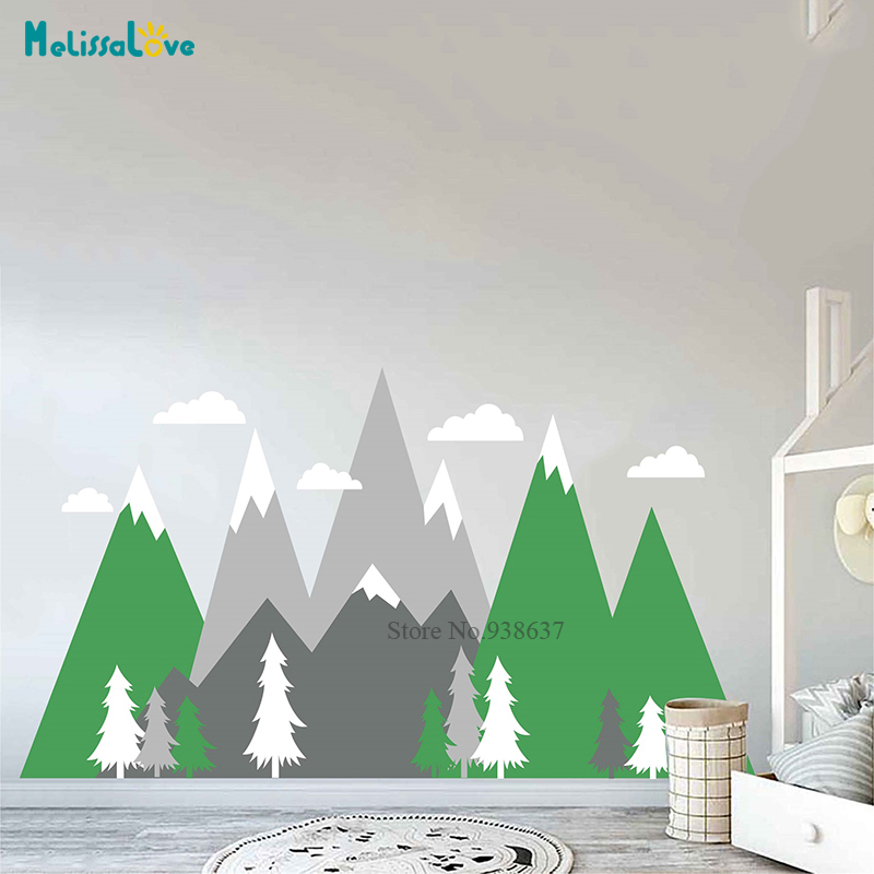 Nursery Adventure Mountain Mur - огляд і ціна Baby Nursery Murals