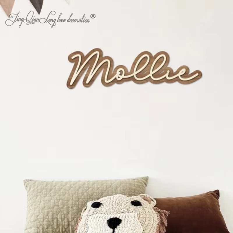 Custom Wooden Name Sign for Nu - огляд і ціна Baby Nursery Name Letters