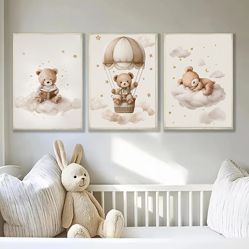 3pcs/set Bohemian Teddy Bear A - огляд і ціна Baby Nursery Name